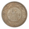 1885 Canada Silver 50 cents Newfoundland (Victoria) Coin VG