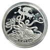 Lucky Coin Kraken Sea Monster in Protective Plastic Capsule