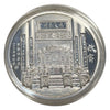 Lucky Copper Coin Forbidden City Guardian Lion  Silver Color in Plastic Capsule
