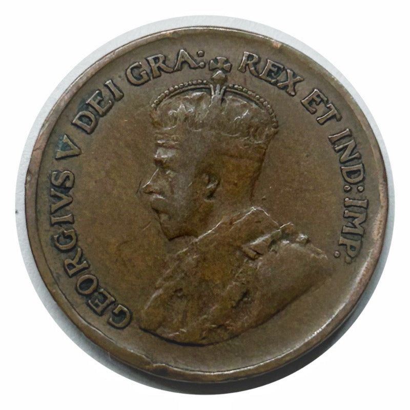 Kanada 1 Cent 1929 George V Canadian Penny Kupfermünze kleiner Cent