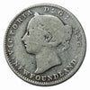 1896 Newfoundland Silver 10 Cents Coin VG