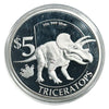 Lucky Coin Triceratops Dinosaur in Plastic Capsule