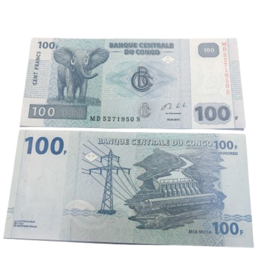 2013 Congo Democratic Republic  Banknote 100 Francs   UNC