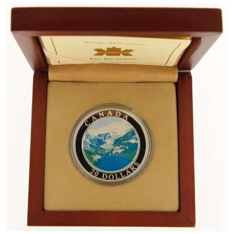 2003 $20 Natural Wonders – Rocky Mountains, 1 oz .9999 Silver