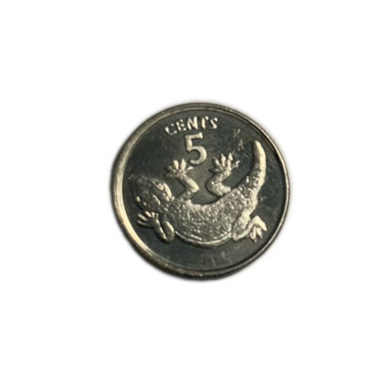 1979 Kiribati Gilbert Islands 5 Cents  Magnetic Gecko UNC