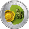 2014 Canada Base Metal 25 Cents Water-Lily And Leopard Frog - Canada's Flora and Fauna