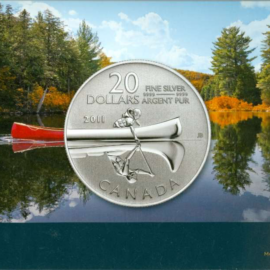 2011 Canada Silver  $20 Canoe - 20 for 20 SP .256oz
