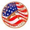 Bass Fishing USA 1 oz. Pure Copper Colourized Bullion Round!!