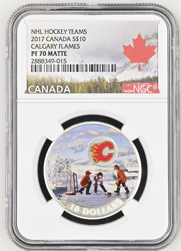 2017 Canada Silver  $10 Passion to Play - Calgary Flames