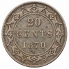 1870 Newfoundland 20 Cents Queen Victoria .925 Silver Canada