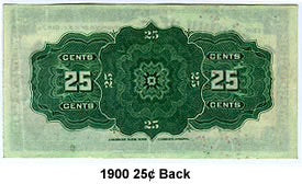 1900 Canada25 Cents Banknote