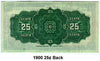 1900 Canada25 Cents Banknote