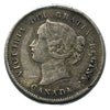 1896 Canada Five Cents Silver Queen Victoria Coin VF