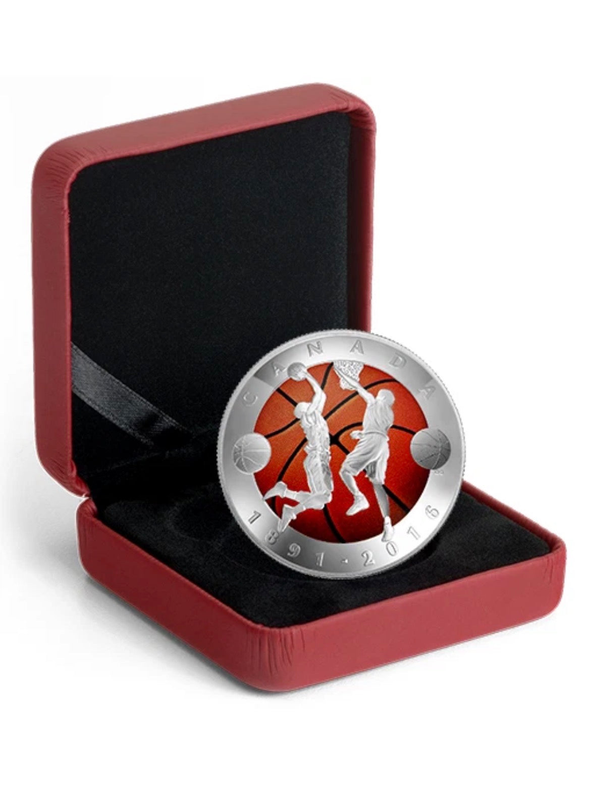 2016 Canada Silver  $25 Invention of Basketball 125th Anniv