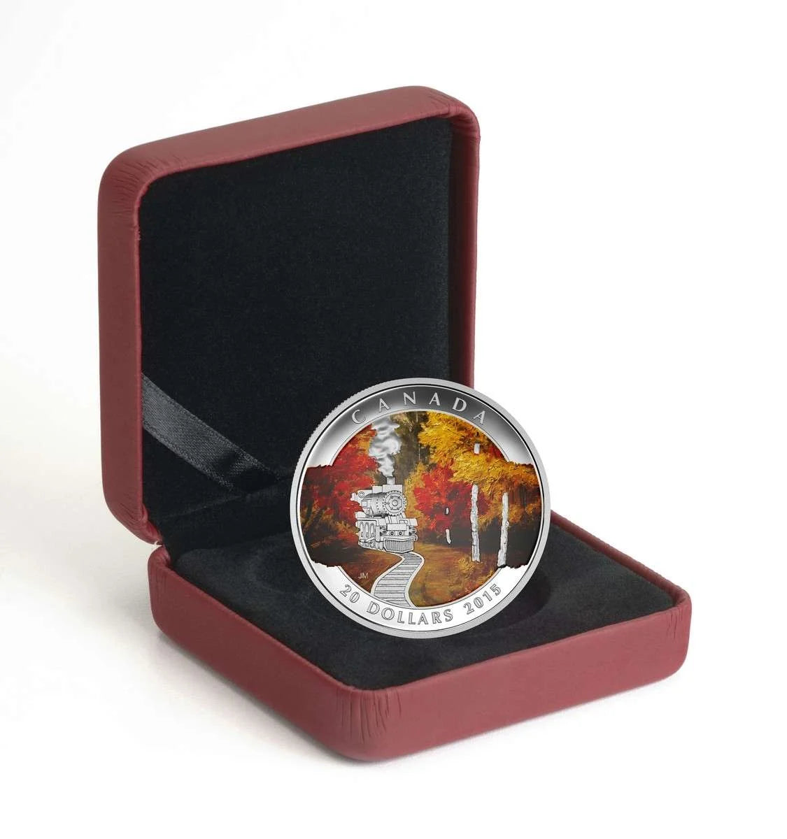 2015 Canada $20 Autumn Express Train .9999 Silver Proof Coin