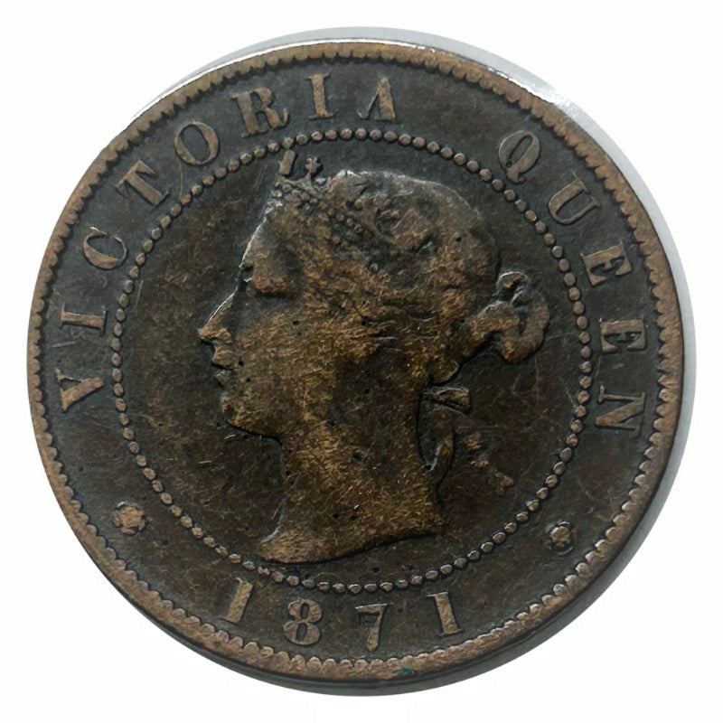 1871  Canada PEI large penny coin Nice Coin VF