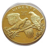 Lucky Craft Coin Liberty Eagle Coin Commemorative Collectible in Capsule