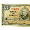 1937 Canada  $100  Dollar Note