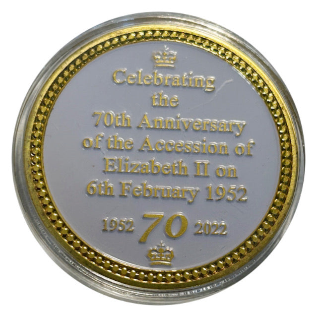 Lucky Coin Queen Elizabeth II Platinum Jubilee 1952 in Capsule