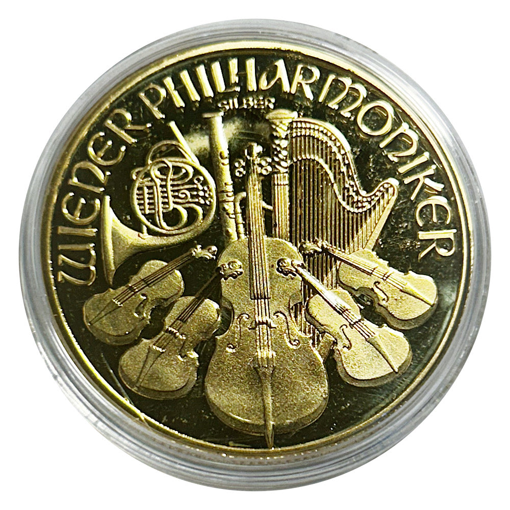 Lucky Coin Music Instruments in Plastic Capsule