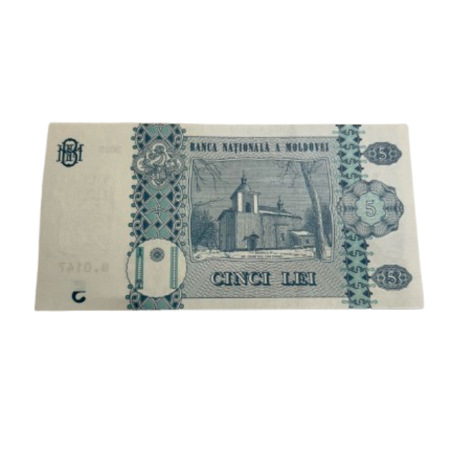2015 Moldavie 5 Lei Billet de banque UNC Pb22