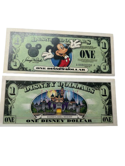 2003 Disney Dollar Tuxedo Mickey Craft banknote  kids Collection UNC