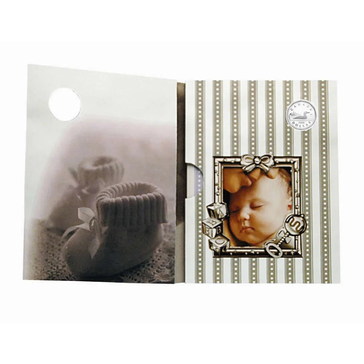 2008 Canada Baby Lullabies CD & Sterling Silver Dollar Set