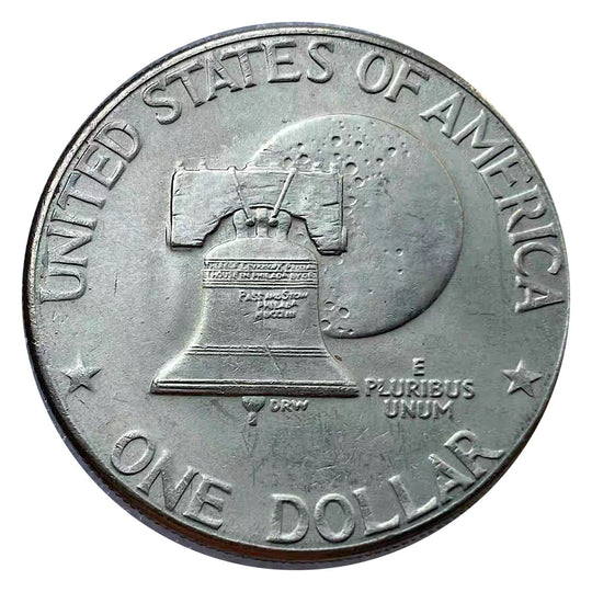 1976 E President Eisenhower Apollo 11 Moon Landing Dollar USA Coin Denver