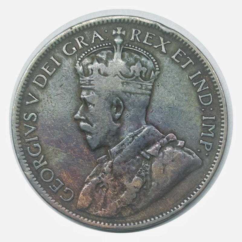1917 Newfoundland One Cent large Penny Coin VF