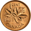 1962 Canadian 1-Cent Maple Leaf Twig Penny BU