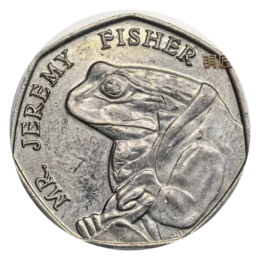 2017 UK 50p Beatrix Potter Mr Jeremy Fisher 50 Pence Coin BU