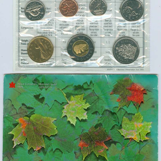 2003 Canada RCM P Mark Proof-Like 7-Coin Set Old Effigy
