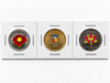 Canadian Heritage Hand Colored  Coin Collection – 3 Coin Set