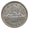 1947 Canadian Silver Dollar Coin Maple Leaf VF