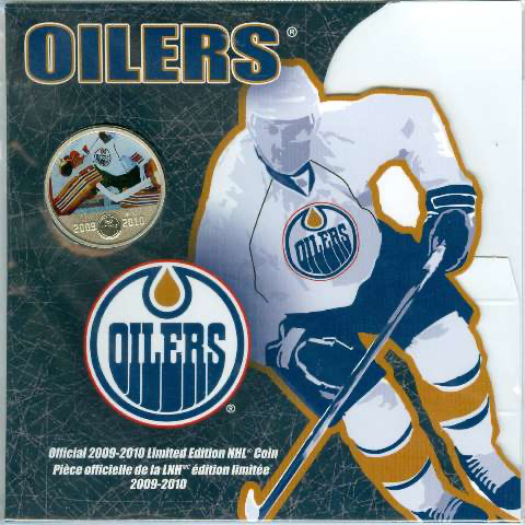 2009 Canada Base Metal  50 Cents Edmonton Oilers - NHL Series