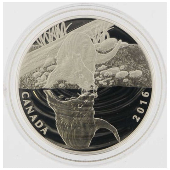 2016 $10 Reflections of Wildlife – Otter, .9999 Silver