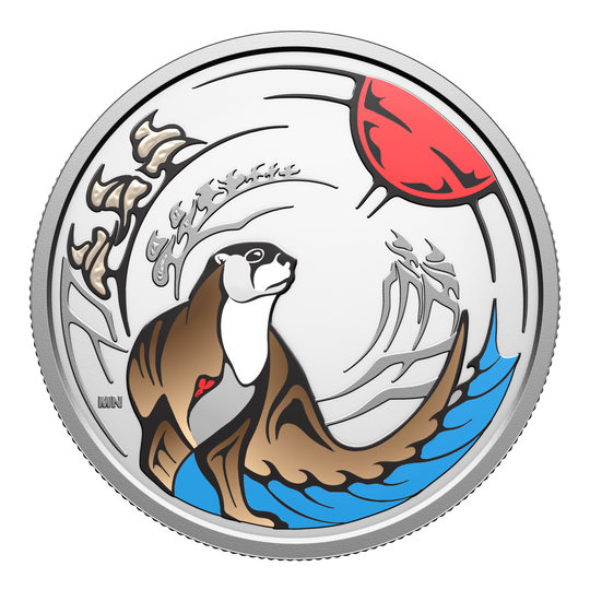2026 Canada $15 Clan Animals Otter 3/4 oz .9999 Silver Proof Coin
