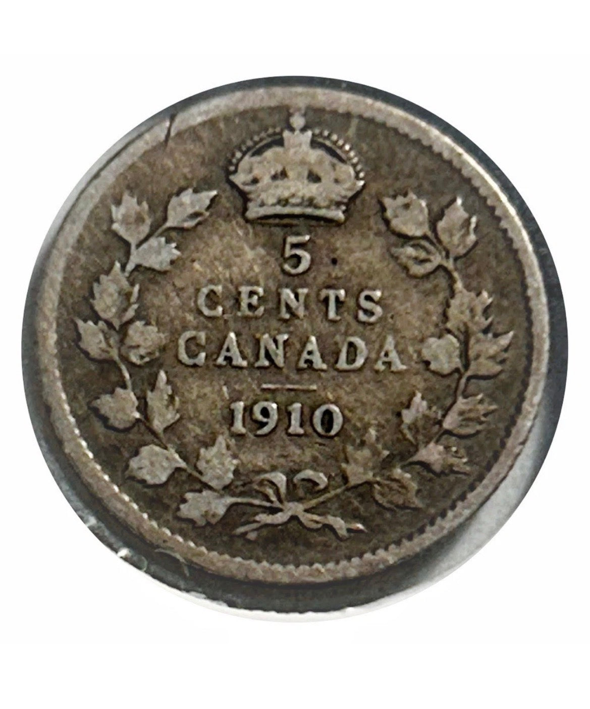 1902 Canadian Silver 5 Cents Edward VII 1 Jahr Typ