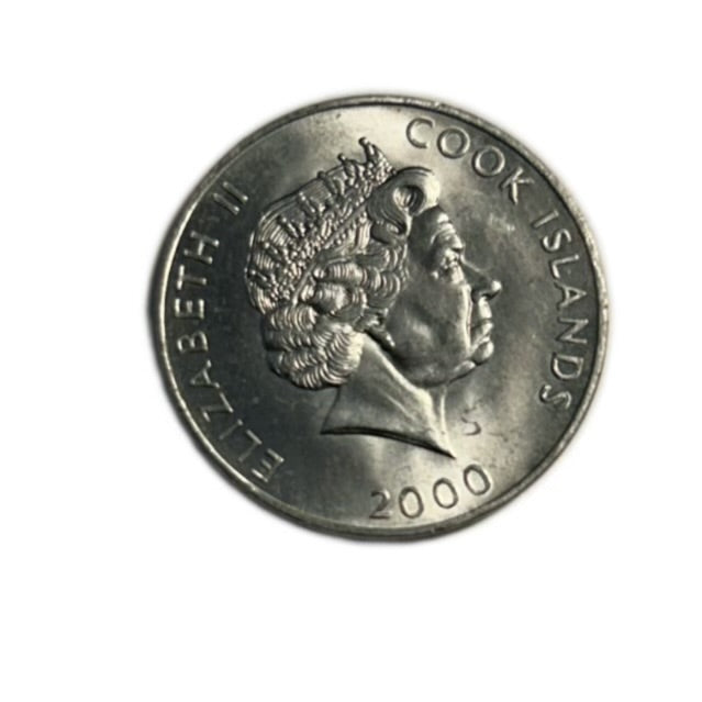 2000 Cook Islands 5 Cents Queen Elizabeth II Commemorative UNC