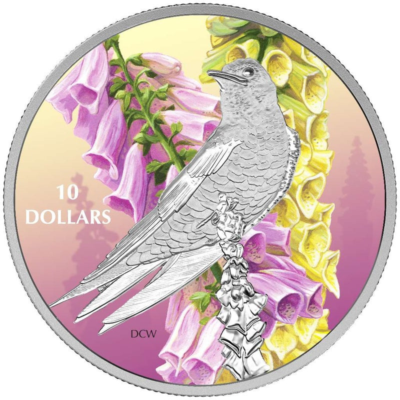 2017 Canada $10 Purple Martin ½ oz Silver