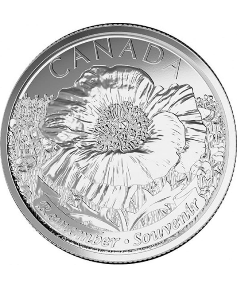Pièce de 25 cents canadienne du Souvenir, quart de pièce colorée, coquelicot, 2015, BU