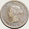 1901 Canada  Victoria Queen Large Penny Coin VG