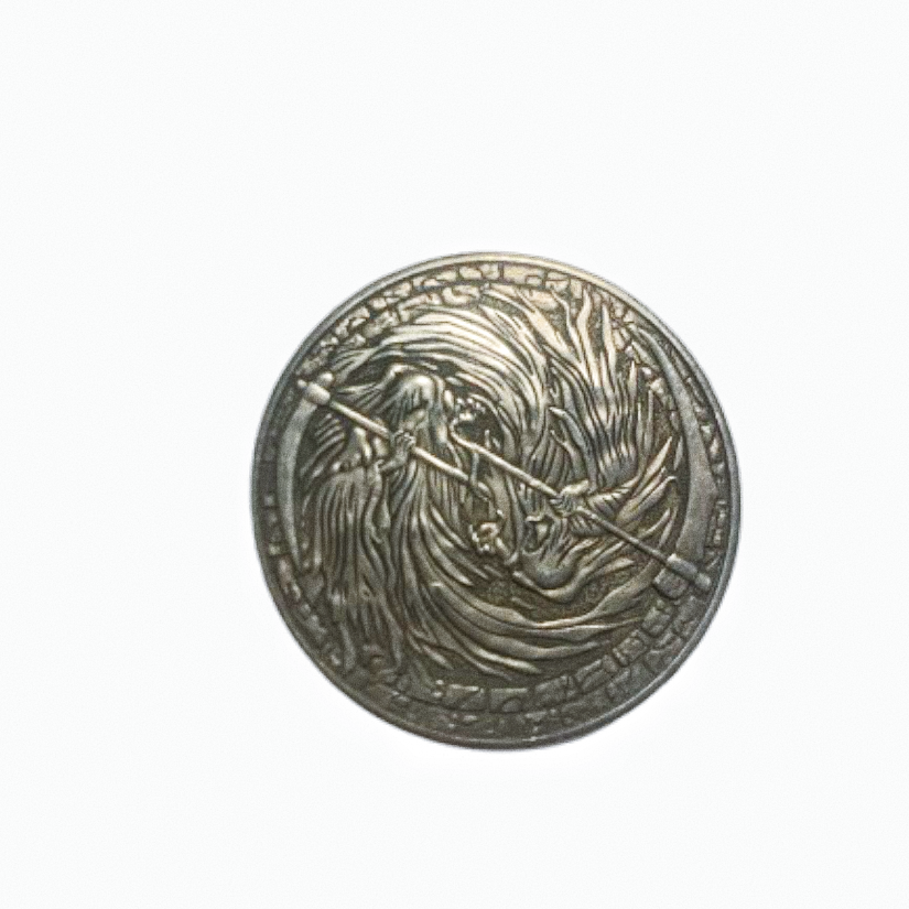Copper Craft  Coin “Death Fighting Scene Fantasy  40mm Hobo Nickel Big Coin