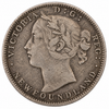 1872 Newfoundland 20 Cents Queen Victoria .925 Silver Canada