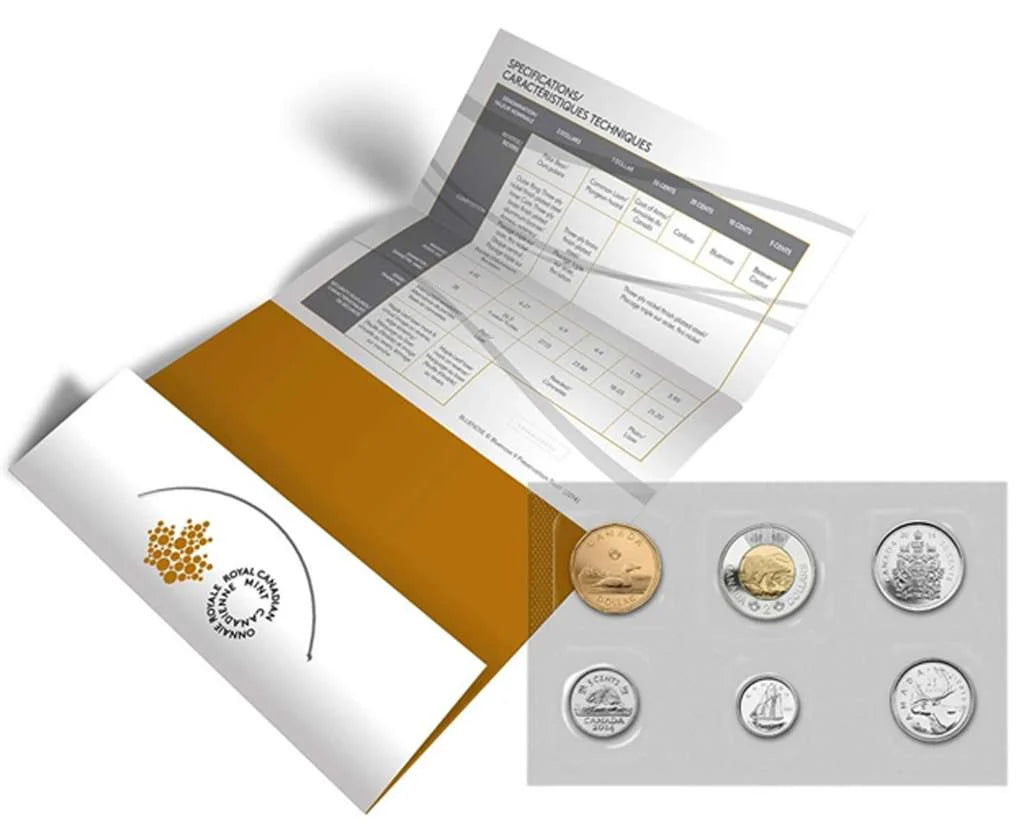 2014 Canada RCM Uncirculated 6-Coin Set Maple Leaf Logo