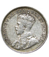 1917 C Newfoundland 25 Cents Silver  Coin VG