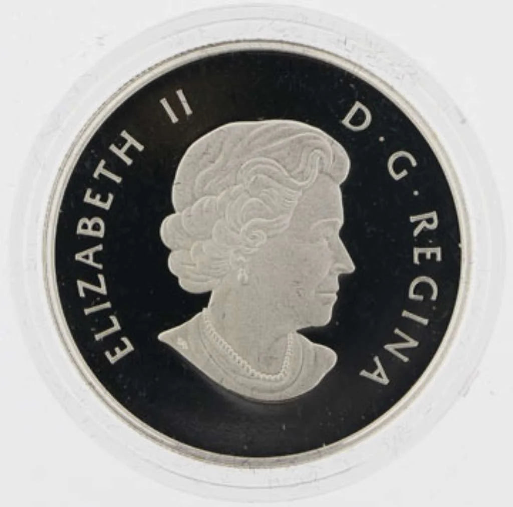 2011 Canada $10 Wintertown Winter Town .9999 Silver Coloured Proof Coin