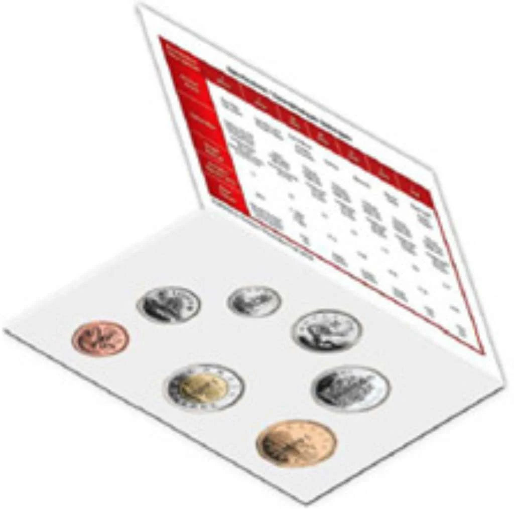 2010 Canada RCM Brilliant Uncirculated 7-Coin Set Maple Leaf Logo