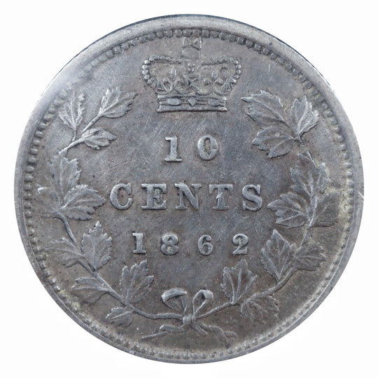 1862 New Brunswick 10 Cent Silver Coin VG