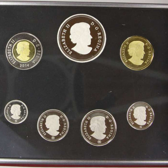 2015 Canada RCM Silver Dollar Proof Set Flag 50th Anniversary 7 Coins